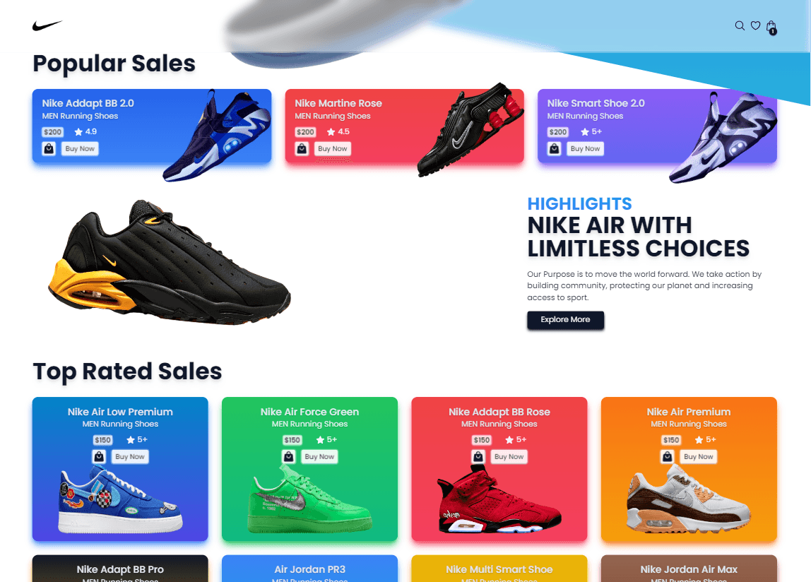 Nike 2.0 Website