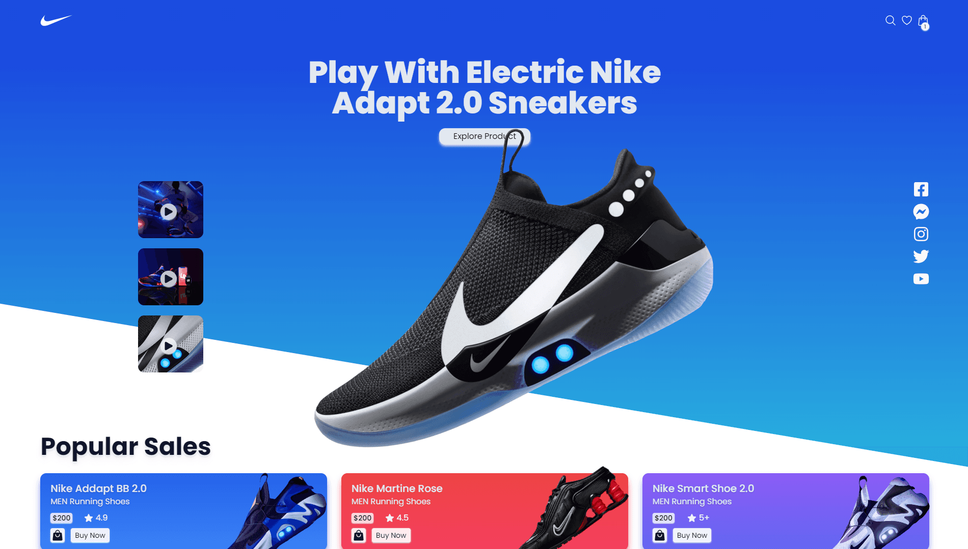 Nike 2.0 Website